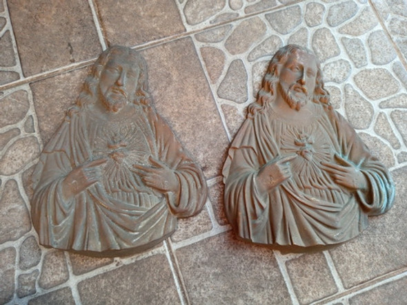 Figura Religiosa Sagrado Corazón De Jesús Pesa 1 Kilo 800 G. 0