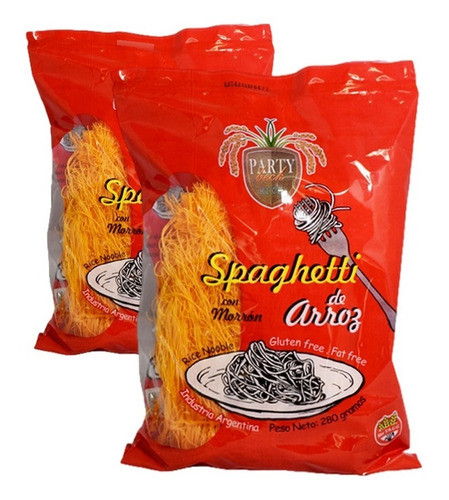 Pack X2 Fideos De Arroz Finos Morron Party Beck 280 Gr 0