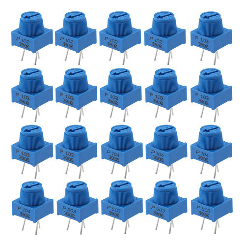Molence 20 Potenciometros De Moldura De Tablero De Pan De 1 0