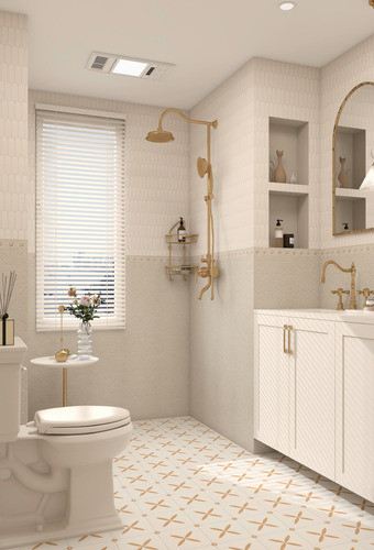 Fika Porcelanato Malla Vanilla White Mate 29.6x28 1