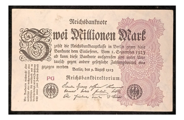 Alemania 2 Millones De Marcos 1923 Mb Pick 104a Estrellas 0 Alemania 2 Millones De Marcos 1923 Mb Pick 104a Estrellas 0