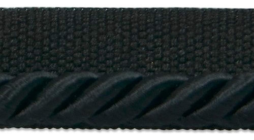 Trims By The Yard Emmerson 1/4  Twisted Lip Cord Trim, Negro 0