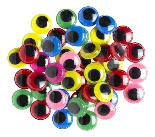 Ojos Moviles De 2 Cm Colores Ojitos Artesania Escuela Niños 1
