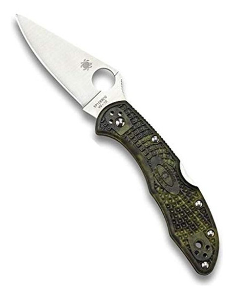 Spyderco Delica 4 Cuchillo De Firma Ligero Con Hoja De Acero 0