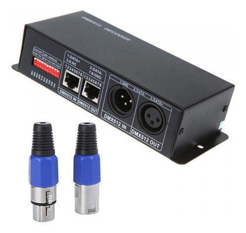 Controlador Led Rgb Dmx 12v-24v De 3 Canais Para Light Strip 1