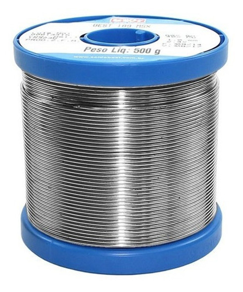 Estaño Tipo Fideo Solda Best 60/40 1mm 500g - Escar 0