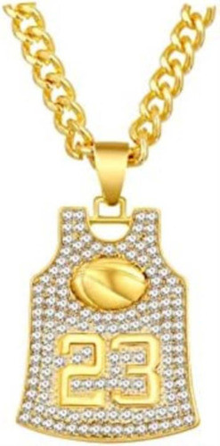 Collar De Camiseta De Baloncesto Dorado, Collar De Número De 0