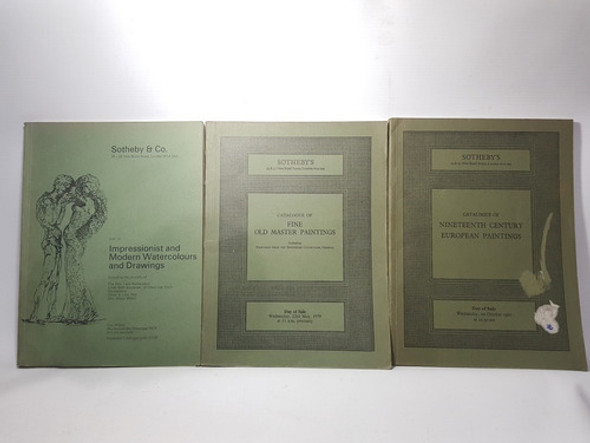 Antiguos Catálogos Década 70/80 Sotheby's Lote X 3 Mag 56115 0