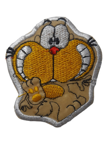 Parche Aplique Aplicacion Bordado Gato Gaturros 6,5x5,5cm.x1 0