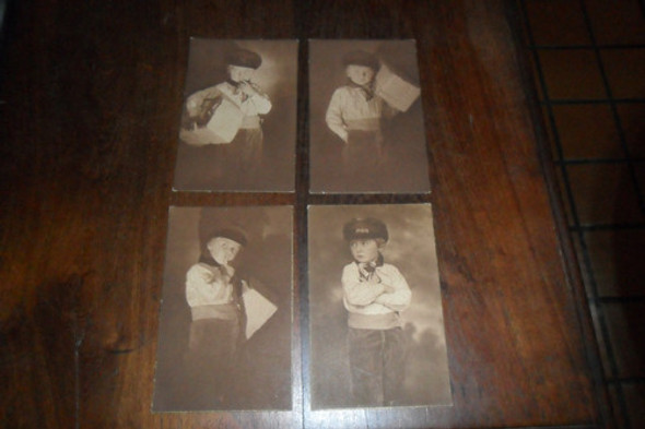 Antigua Foto Fotografia Niño Gaucho Gauchito Vestimenta Tipi 0
