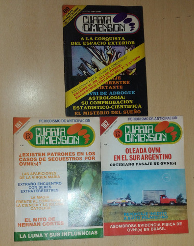 Lote De 3 Revistas En La Cuarta Dimensión Leer Descripción 0