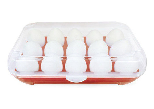 2 Organizador Porta Ovos Geladeira Tampa Prático Cozinha 1