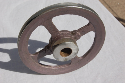 Polea  1 A  210 Mm Eje 27 Mm  Con Polea Tractora Adosada 1