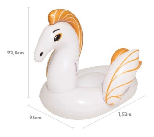 Boia Pegasus Inflável Médio Piscina Praia Verão 1981 Mor 1
