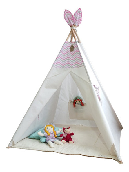 Carpa Tipi/teepee/casita Para Niños Con Piso 0