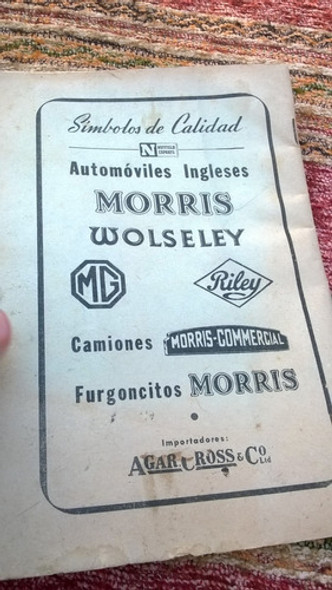 Antiguo Lista Piezas Repuestos Chasis Morris Commercial 1