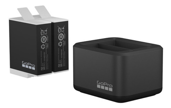 Cargador Doble De Baterías Enduro Gopro Hero11 + 2 Baterías 0