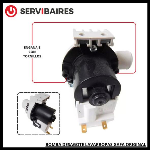Bomba Desagote Lavarropas Gafa Glav Aquarius 7500 6500 7000 1