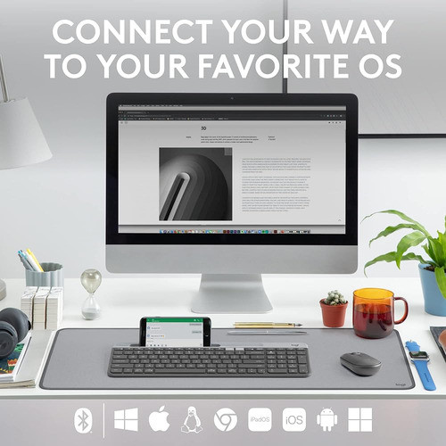 Logitech K585 Teclado Inalámbrico Delgado Multidispositivo, 1