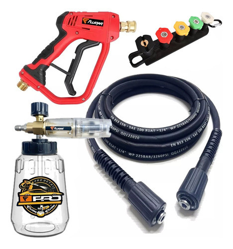 7mts Mangueira Aço + Snow Foam Pistola Detail Wap Atacama Sm 0