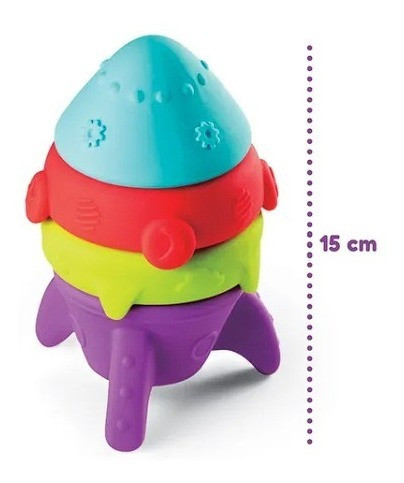 Fofoguete Empilhar Brinquedo De Encaixe Educativo Pais&filho 1