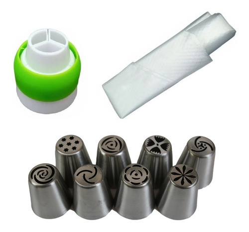 Set Punteros Picos Rusos Grandes Acople +3 Mangas Reposteria 0