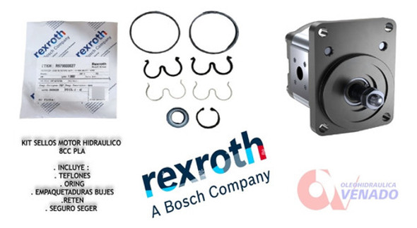 Kit Reparacion Motor Hidráulico Rexroth Pla 8cc R97900027 1