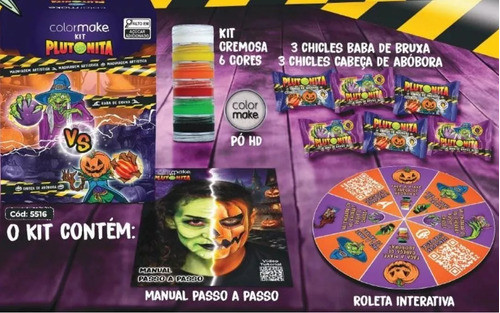 Kit Plutonita Halloween Maquiagem Artística Colormake 1