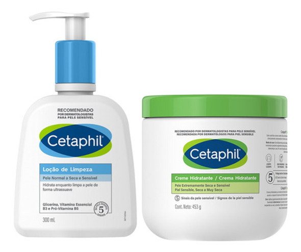 Combo Cetaphil Loción Limpiadora + Crema Hidratante 0 Combo Cetaphil Loción Limpiadora + Crema Hidratante 0