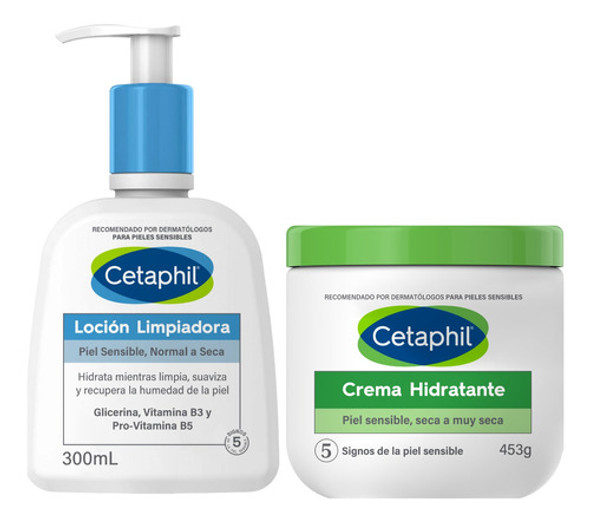 Combo Cetaphil Loción Limpiadora + Crema Hidratante 0 Combo Cetaphil Loción Limpiadora + Crema Hidratante 0