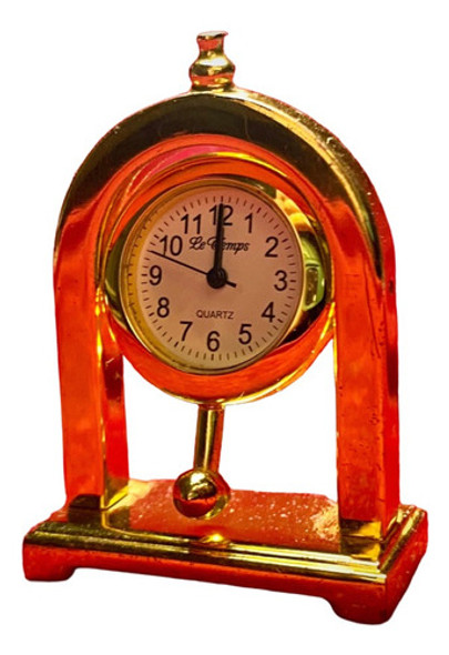 Reloj Le Temps De Mesa Dorado Miniatura Nuevo 0 Reloj Le Temps De Mesa Dorado Miniatura Nuevo 0