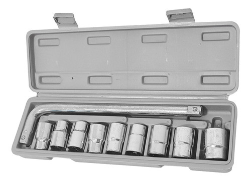 Caja Juego Set Tubos Kit 10 Piezas 1/2 Llave Curva 0