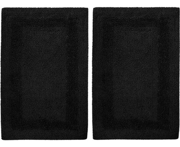 Set De Alfombras De Baño Reversibles Algodón Artesanía Para 0 Set De Alfombras De Baño Reversibles Algodón Artesanía Para 0