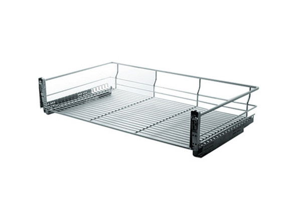 Canasto Frente Aplicable 500 Mm Acero Cromado Guia Oculta 0