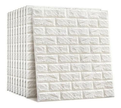 Placa 3d Antihumedad Autoadhesiva Pared Lavable Ladrillo 0
