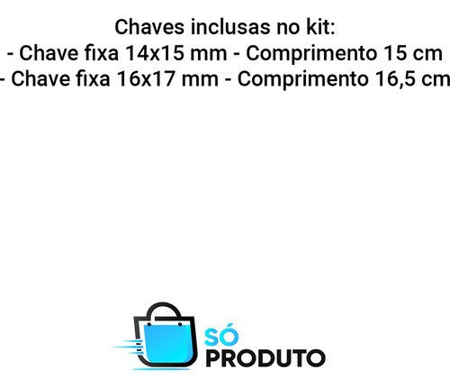 Duas Chaves De Boca Ou Fixa Tramontina Med. 14 15 16 17 Mm 1