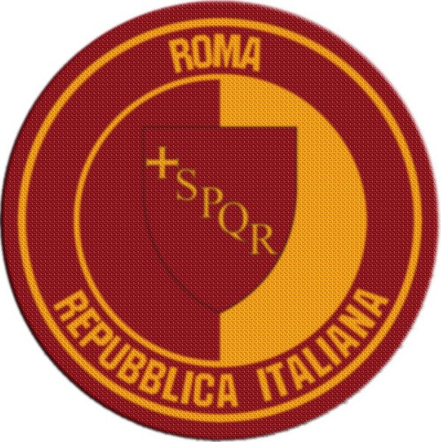 Parche Escudo Circular Italia Roma 0