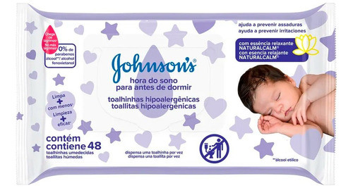Johnson's Baby Kit X12 Toallitas Húmedas Antes De Dormir 48u 1