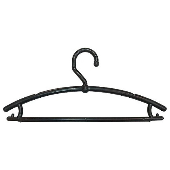 25 Cabides Boutique Forte Grosso Ultra Reforçado 15mm Preto 1