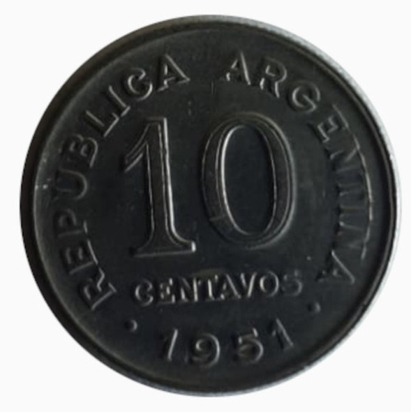 Moneda Argentina 1951 10 Centavos 1 Moneda Argentina 1951 10 Centavos 1