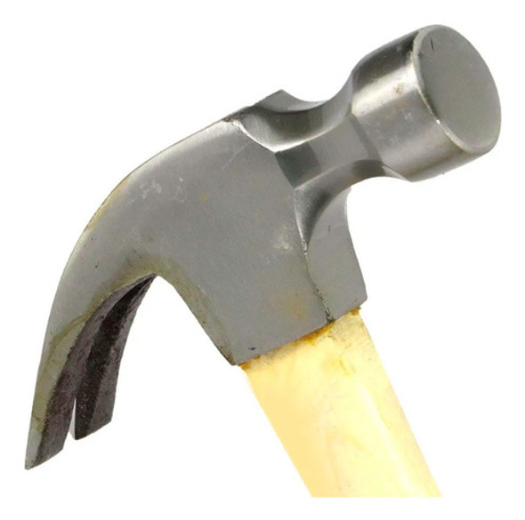 Martelo Unha Com Cabo De Madeira Em Aço Ferramentas 500g 1 Martelo Unha Com Cabo De Madeira Em Aço Ferramentas 500g 1