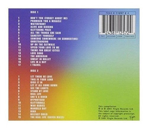 Simple Minds The Best Of Importado Cd X 2 Nuevo 1