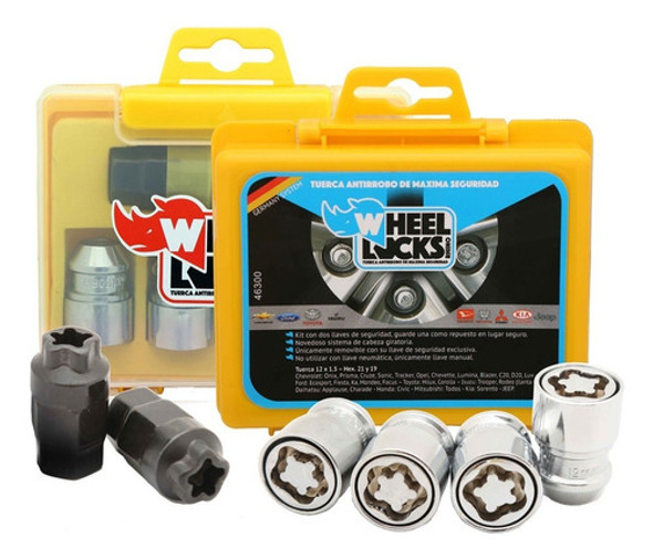 Tuerca Antirrobo Giratoria Ford Fiesta Rhino Wheel Locks 0