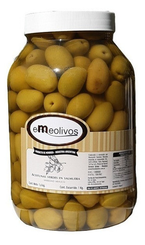 Aceitunas Verdes Nº 0 - 1 Kg - Emeolivos - Mendoza 0