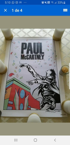 Paul Mccartney.litografía. Masami Suda.original The Beatles 1