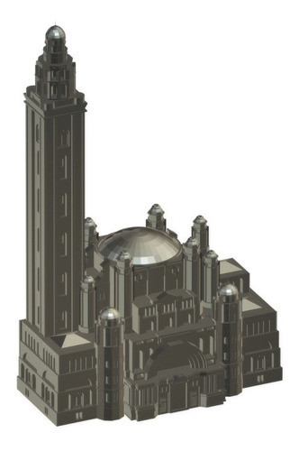 Catedral Ortodoxa De San Isaac Maqueta Impresión 3d 1