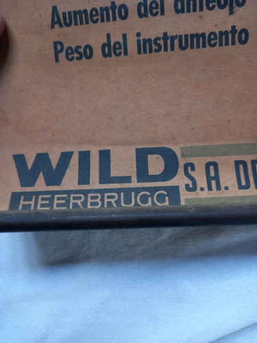 Poster Afiche Original De Publicidad De Teodolito Wild T1 1