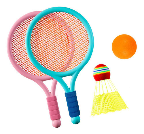Conjunto De Tênis De Badminton Infantil Azul E Rosa 0