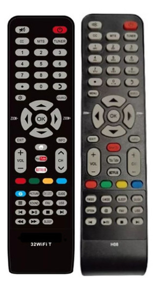Control Remoto Para Led Smart Panavox Con Netflix Youtube 0
