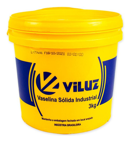 Vaselina Balde Com 3kg Sólida Industrial Viluz 0 Vaselina Balde Com 3kg Sólida Industrial Viluz 0